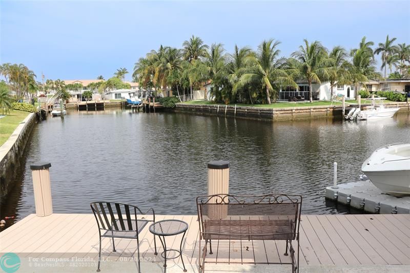 a view of a lake with houses