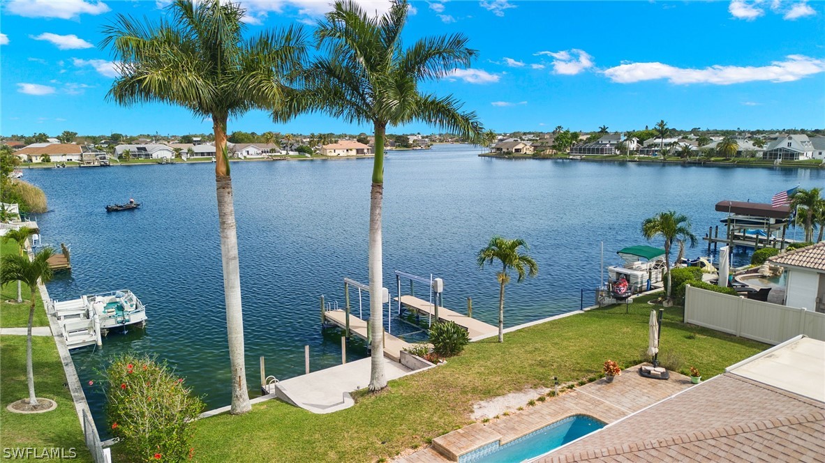 a view of a lake from a balcony