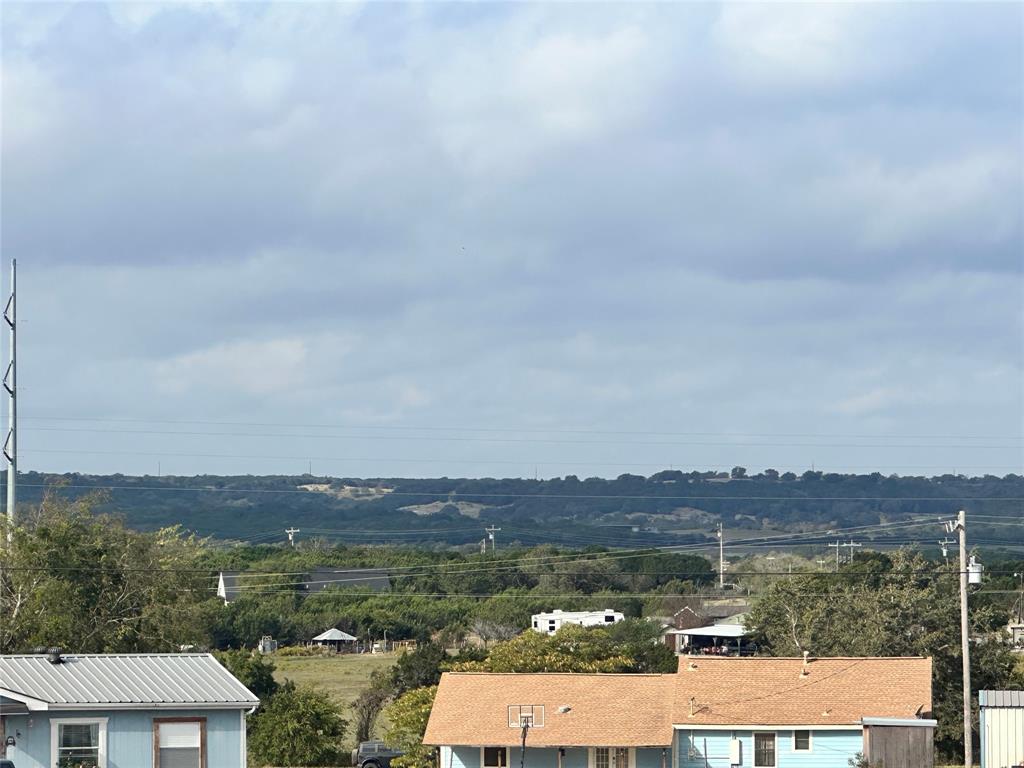 a view of city and mountain