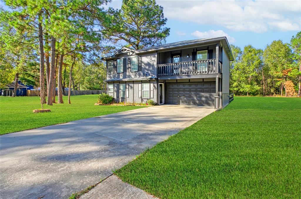 a house view with a sitting space and garden view