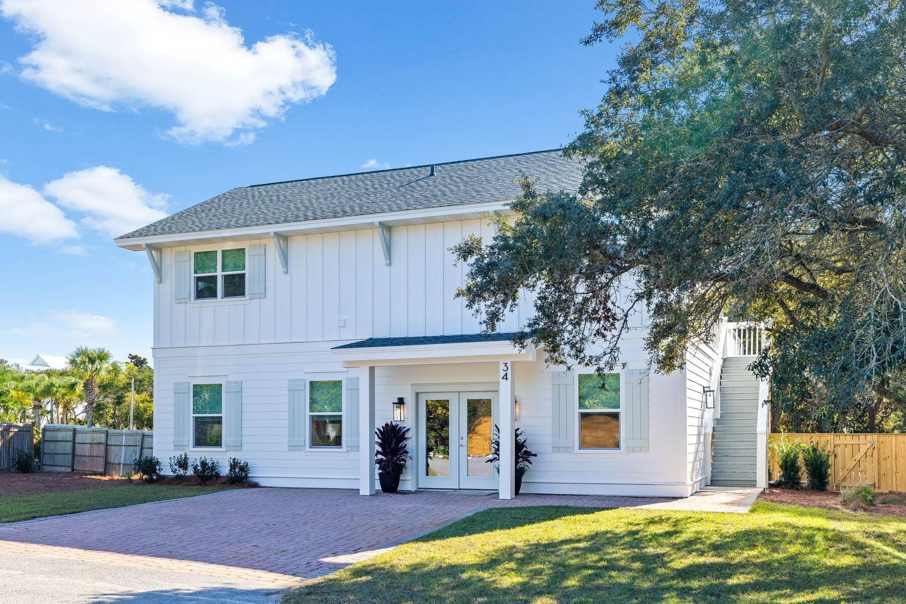 a view of a house with a patio