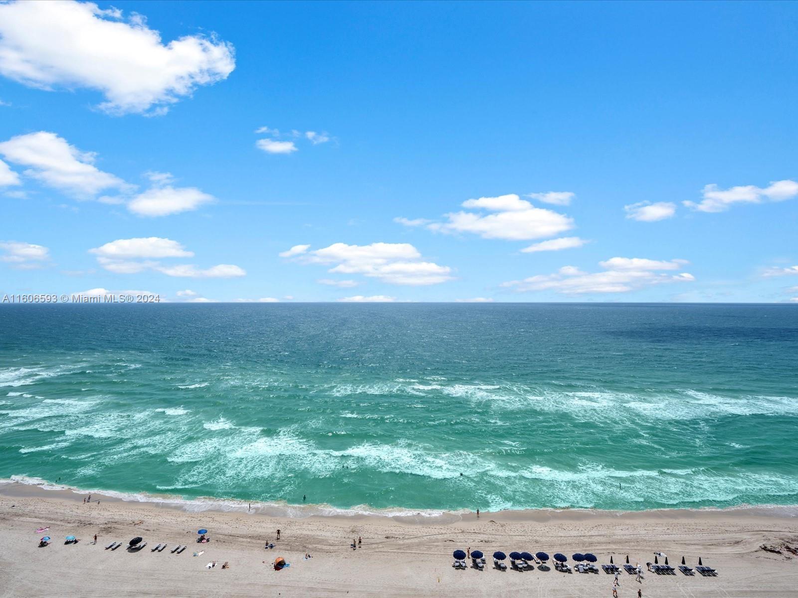 a view of an ocean beach