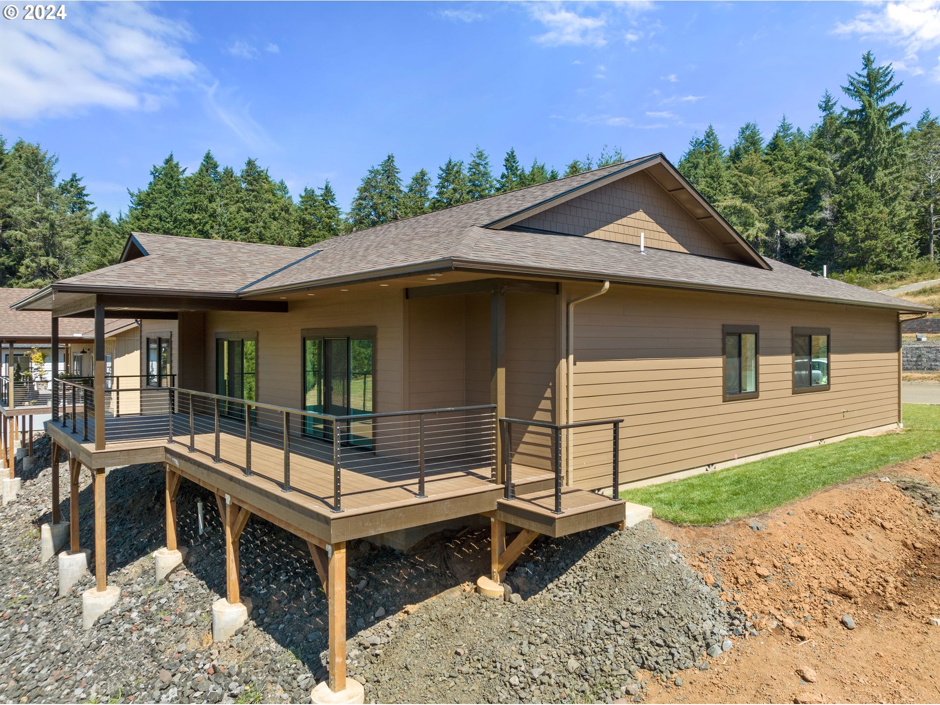 a view of house with outdoor space