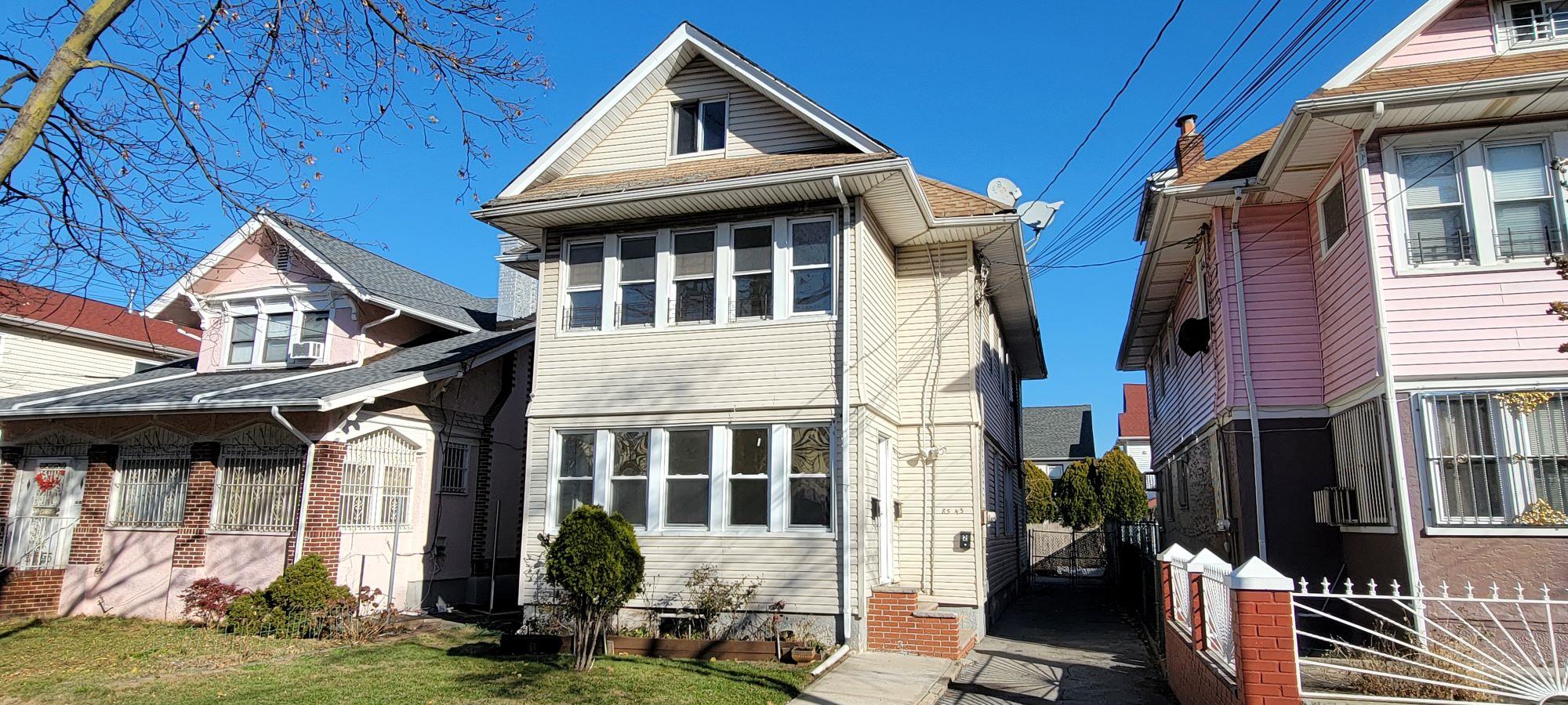 View of rear view of property