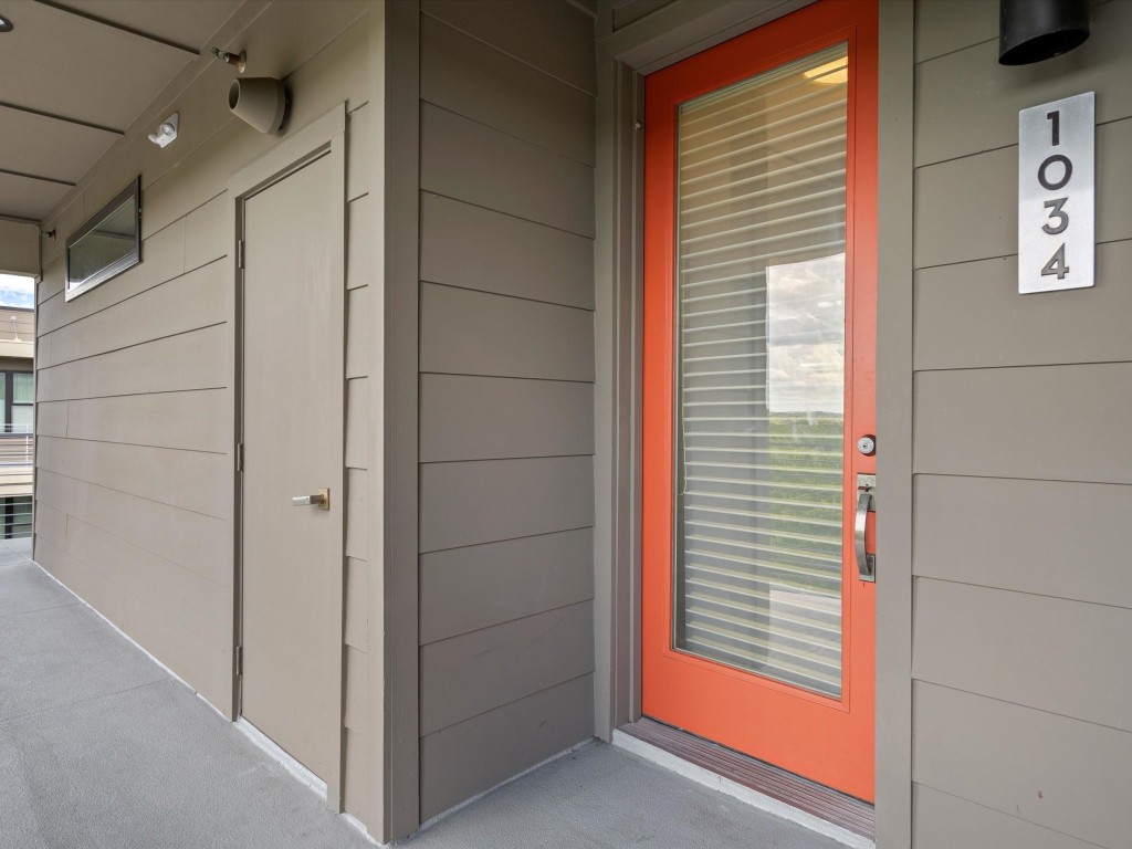 a view of front door