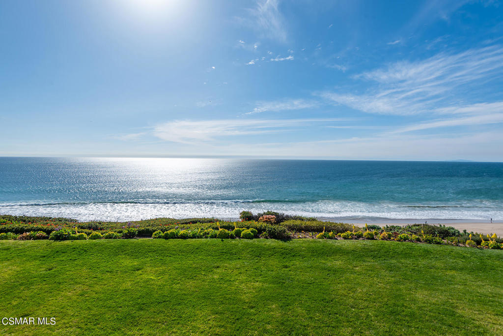 a view of an ocean and beach