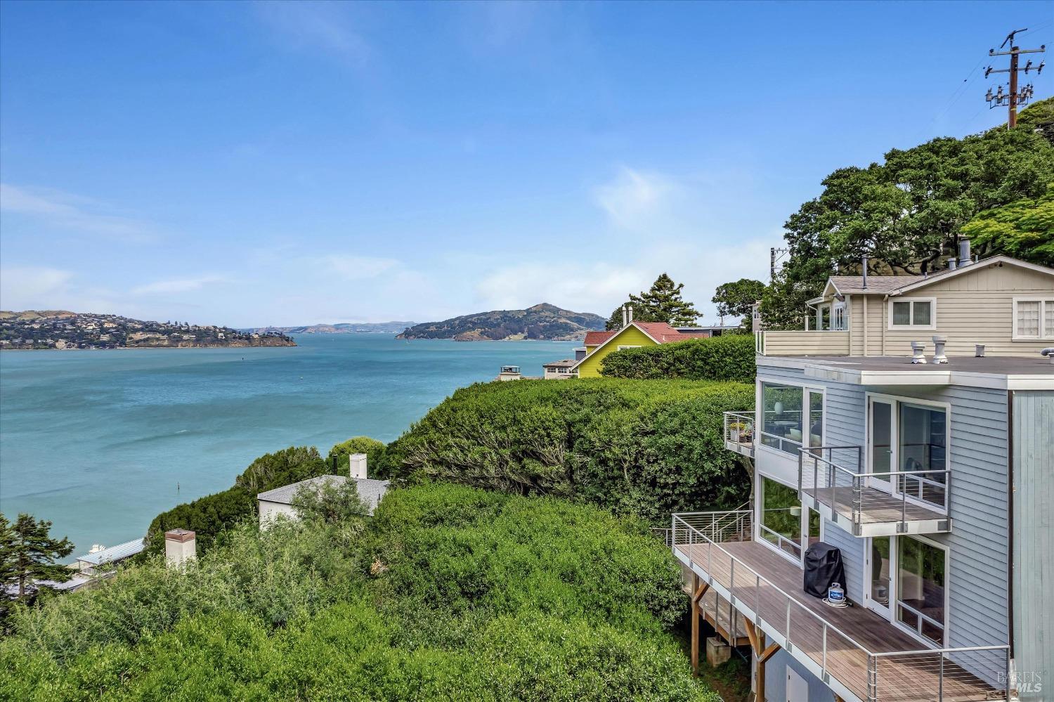 a view of a house with a lake view