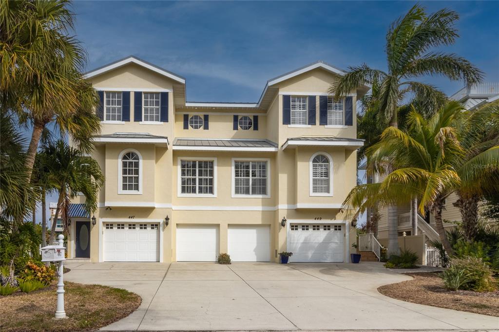 a front view of a house