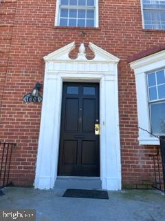 a view of a door of the house