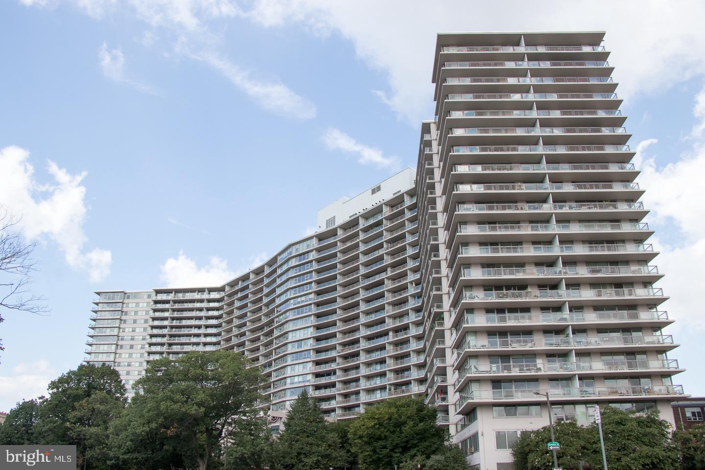 a front view of a building