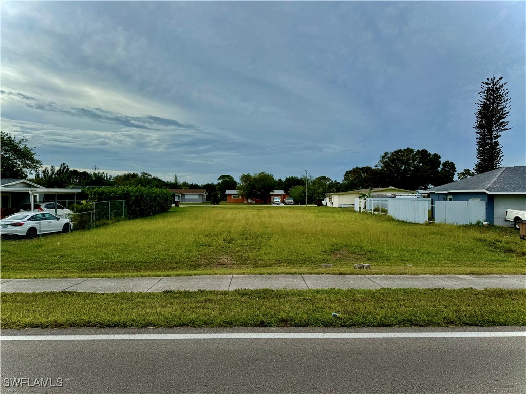 a view of a town with residential houses