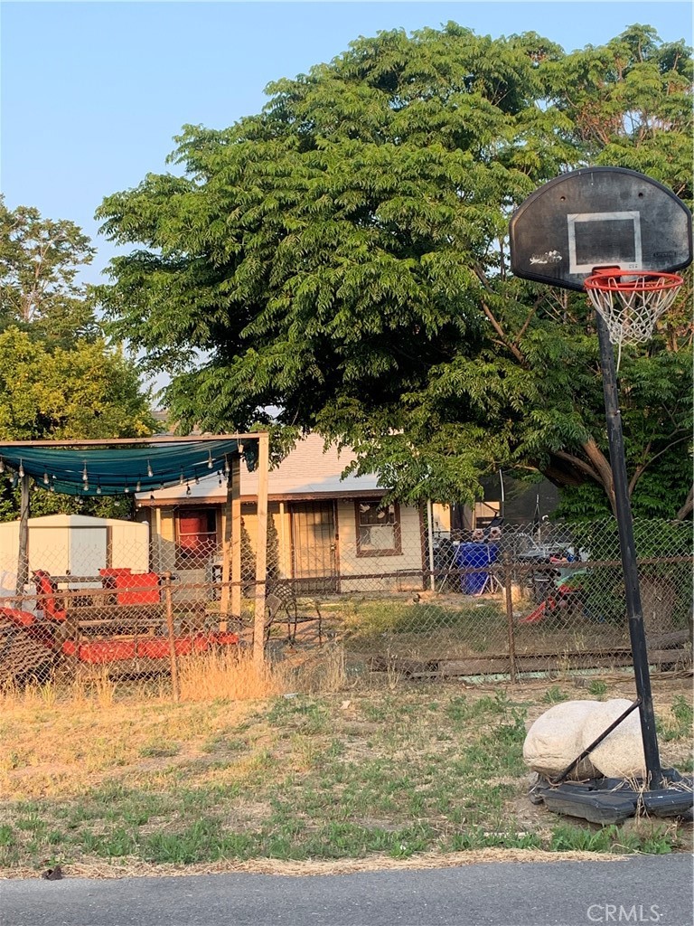 a front view of a house with swimming pool