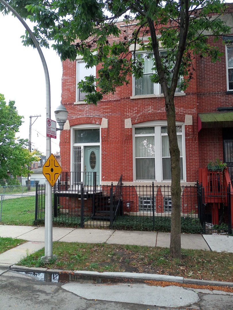 a front view of a house