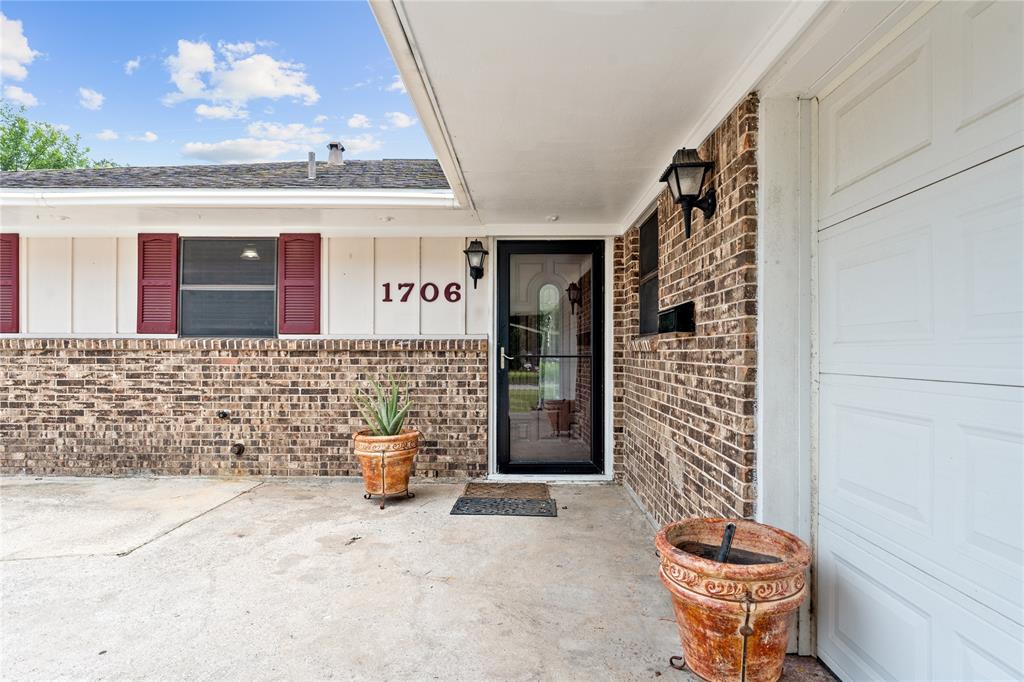 a view of a door with an outdoor space