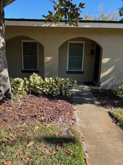 a front view of a house