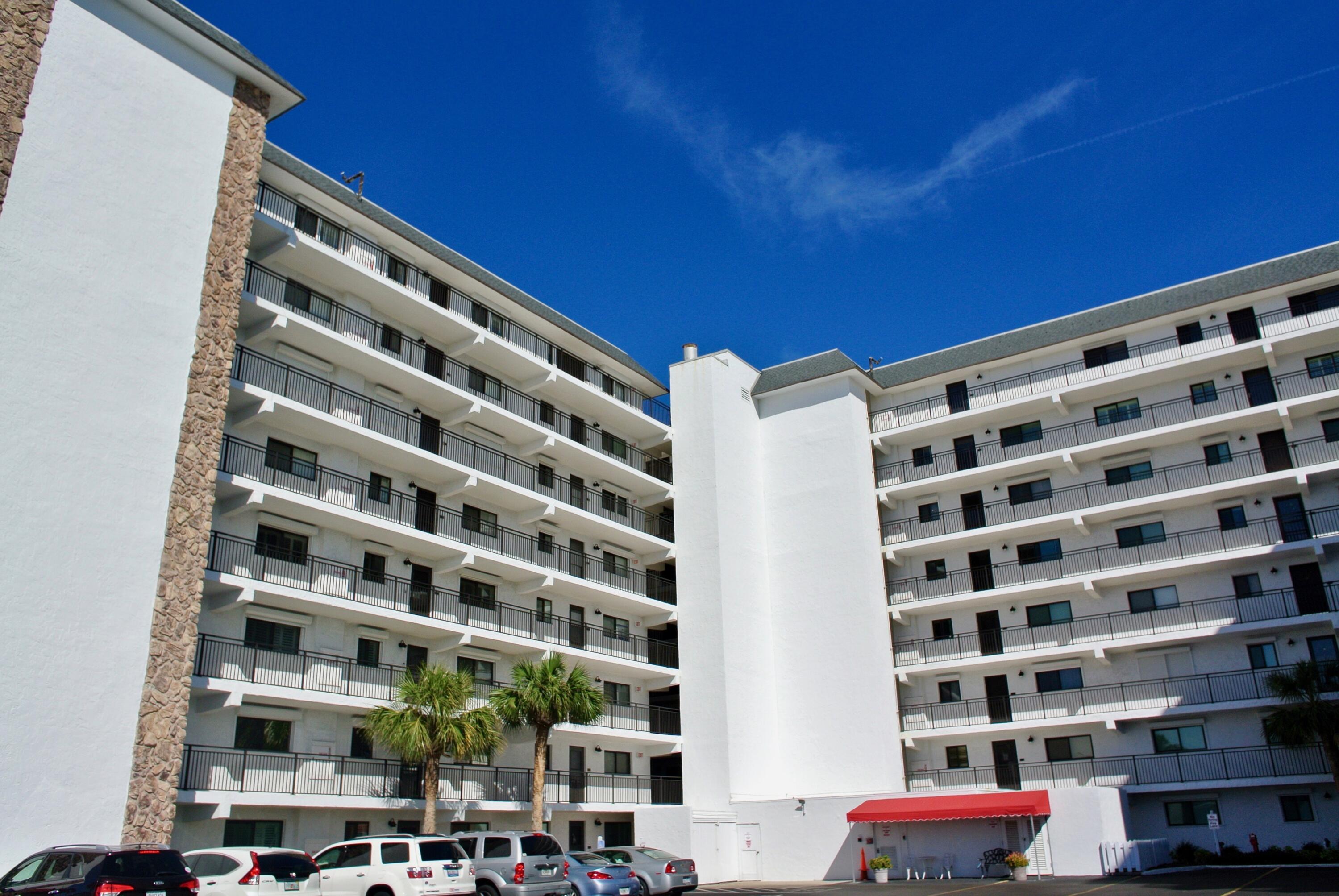 a front view of a building