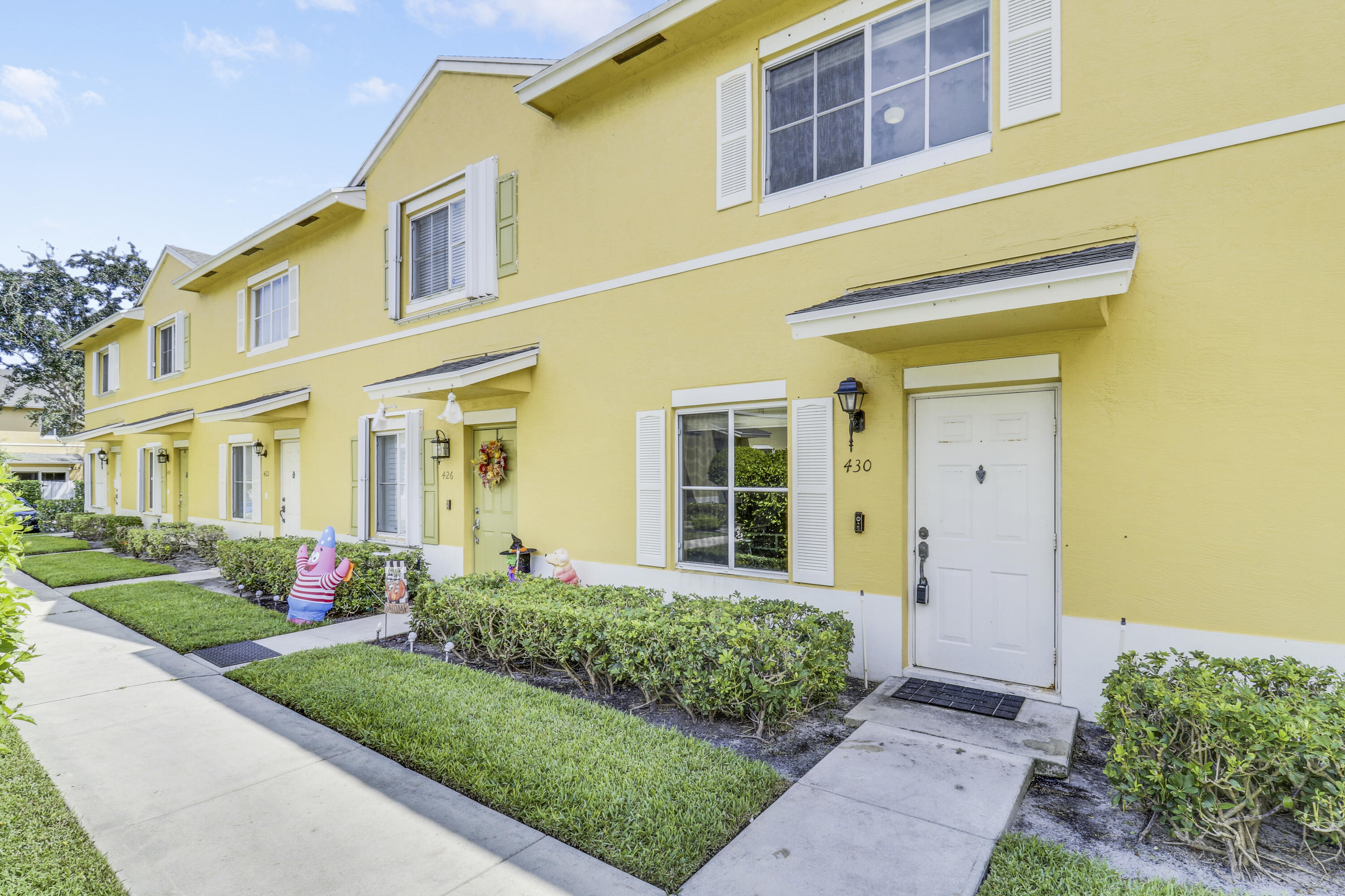 Front of the Townhome