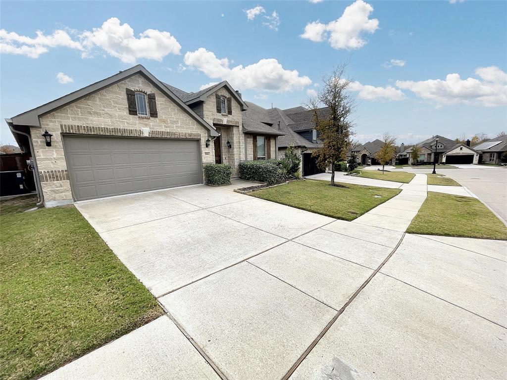 a front view of a house with entertaining space