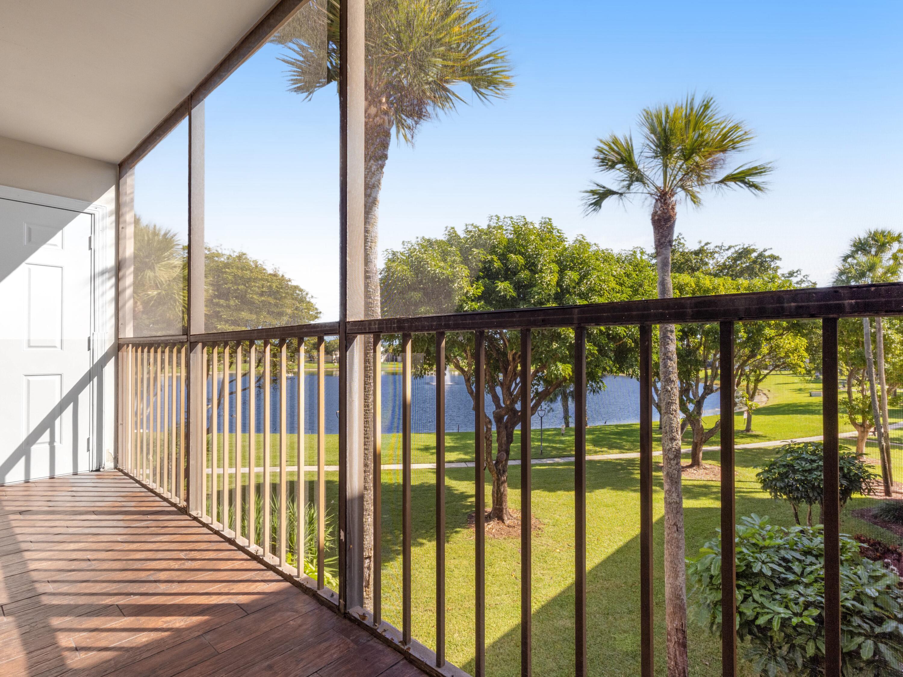 a view of a balcony