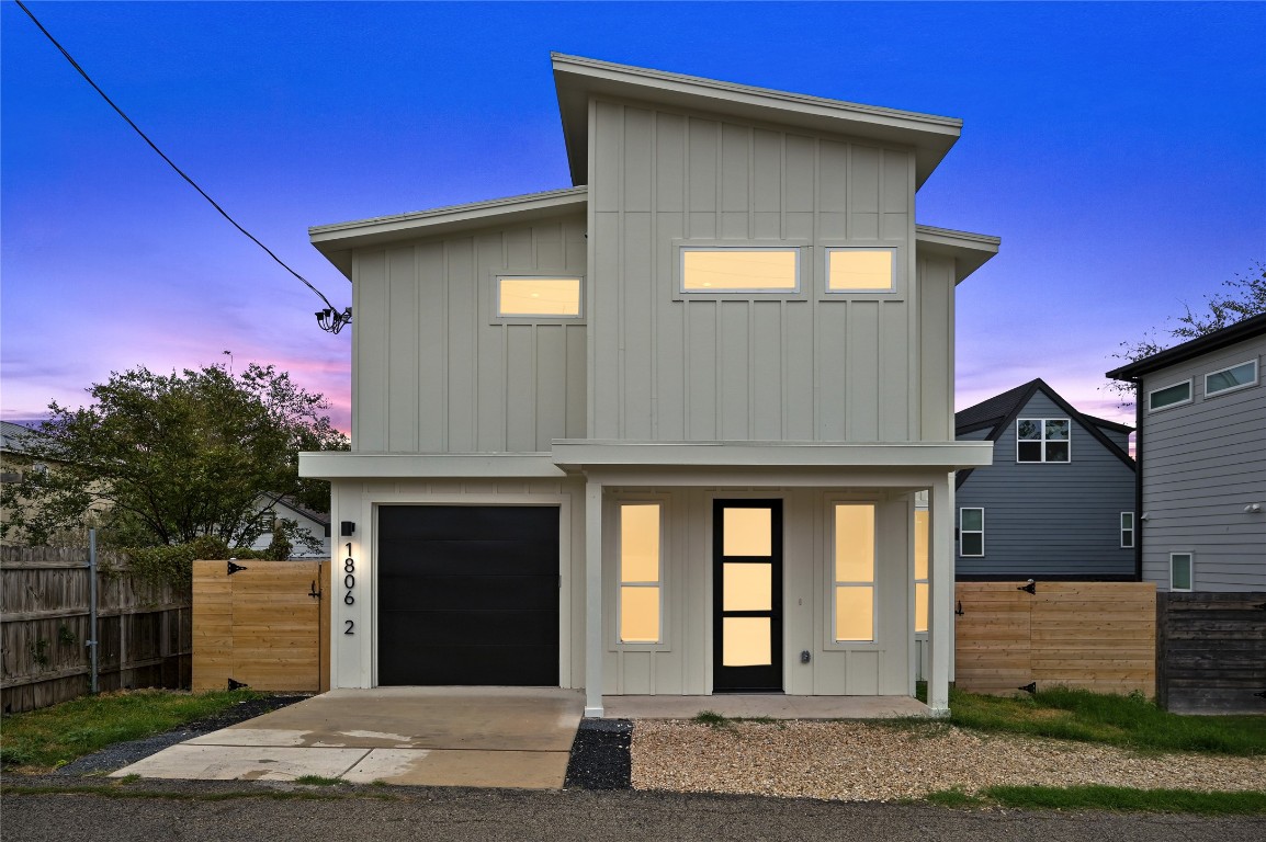 a front view of a house