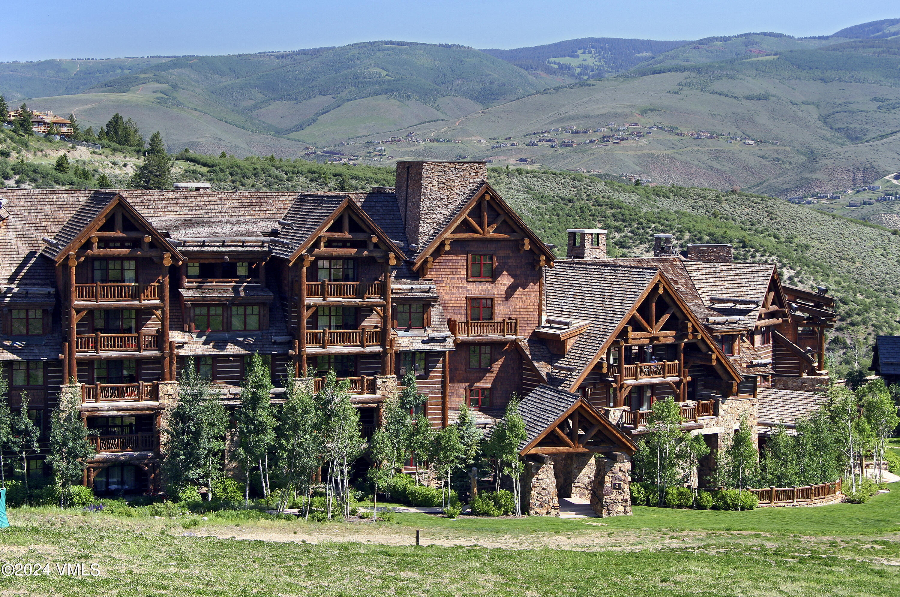 an aerial view of multiple houses