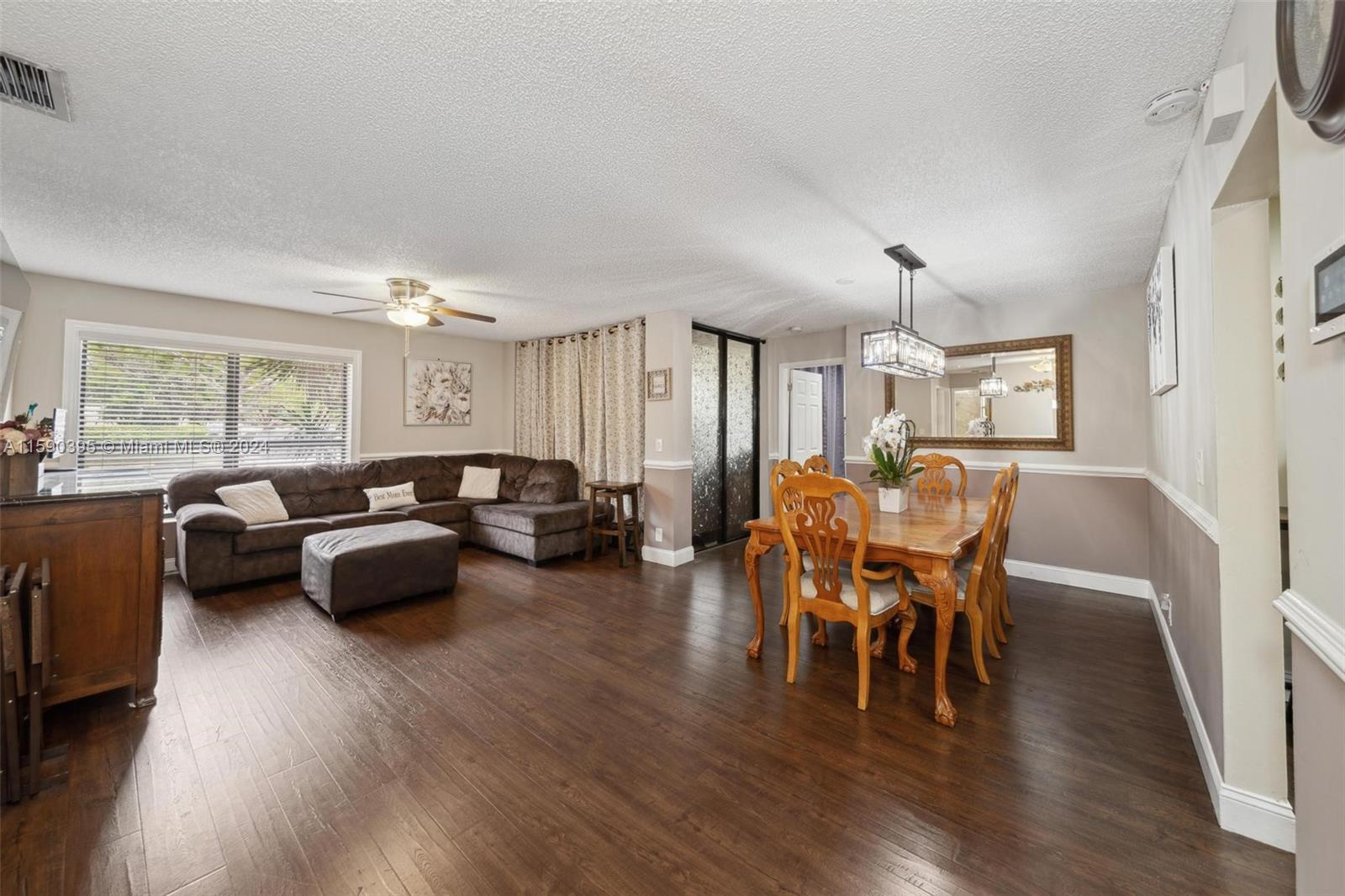 Enjoy the open family room and spacious dining room.
