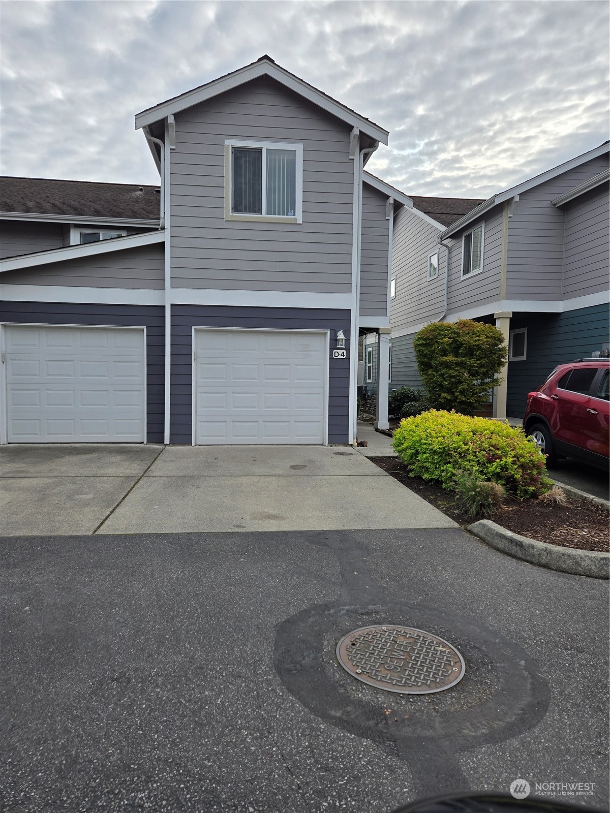 a front view of a house with entertaining space