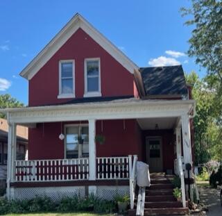 a front view of a house with entryway