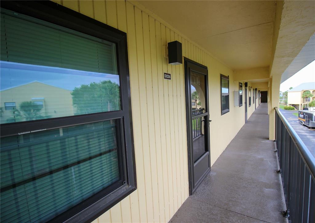 a view of a porch