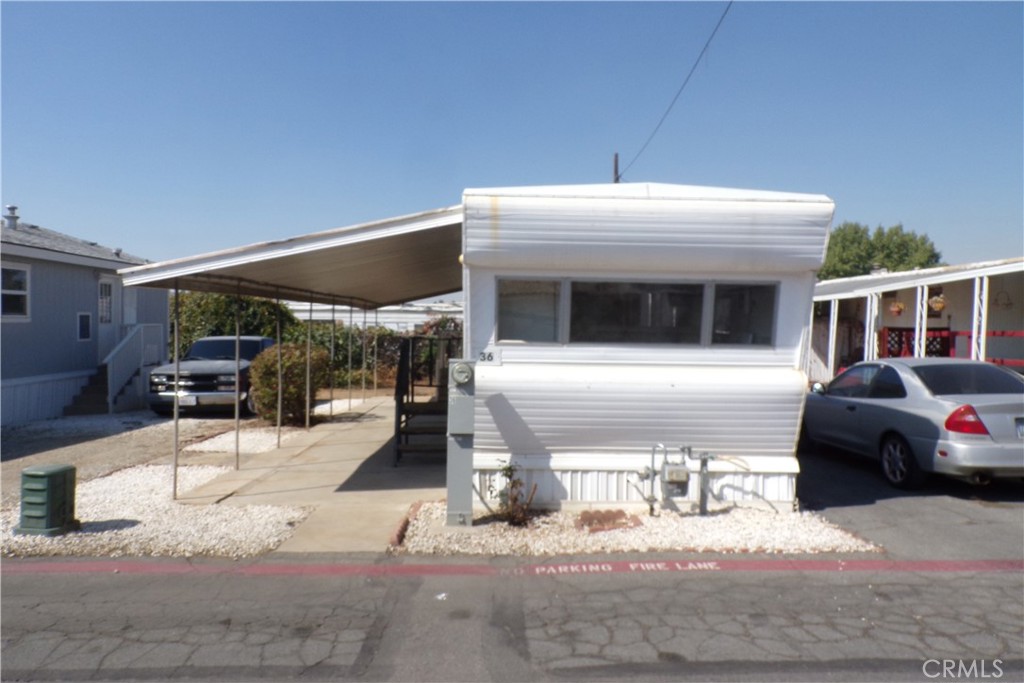 a car parked in front of house