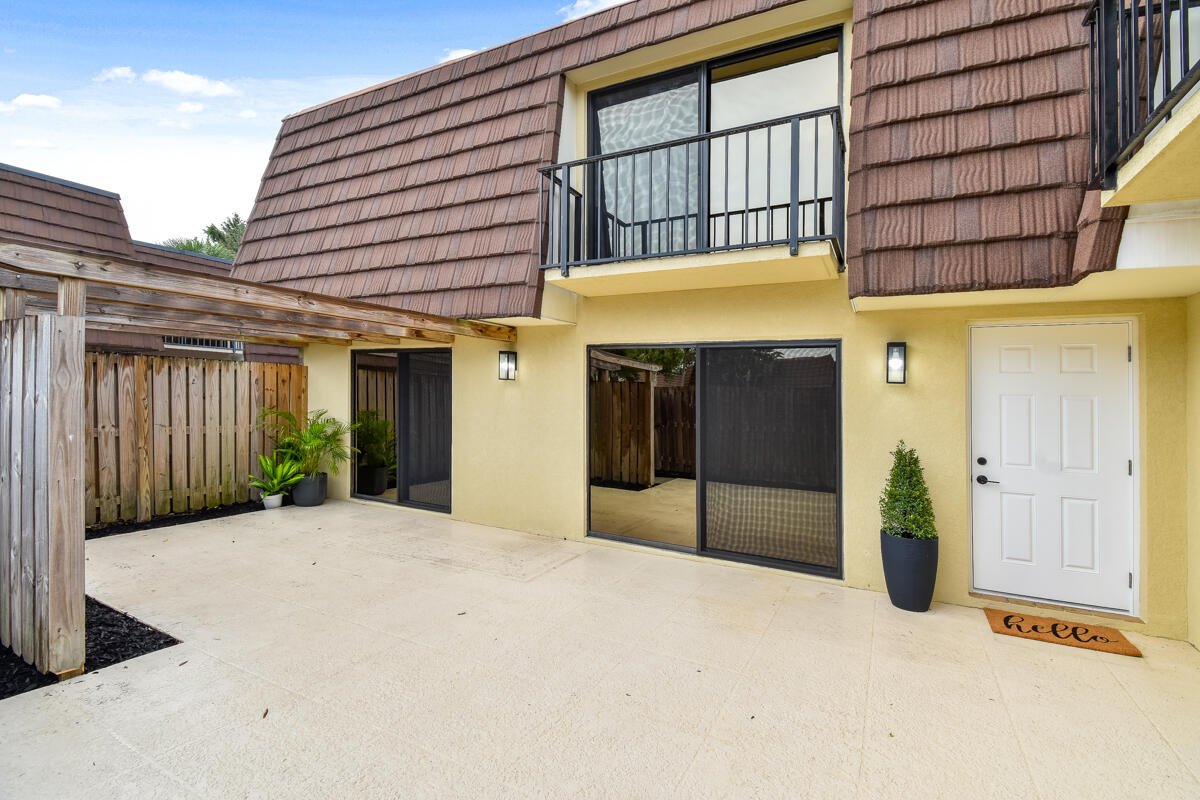 Patio and front door