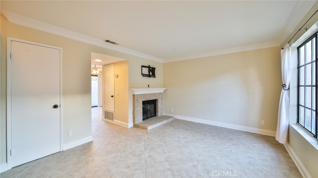 a view of a livingroom with a fireplace