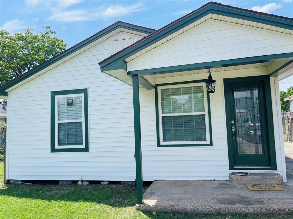 a front view of a house