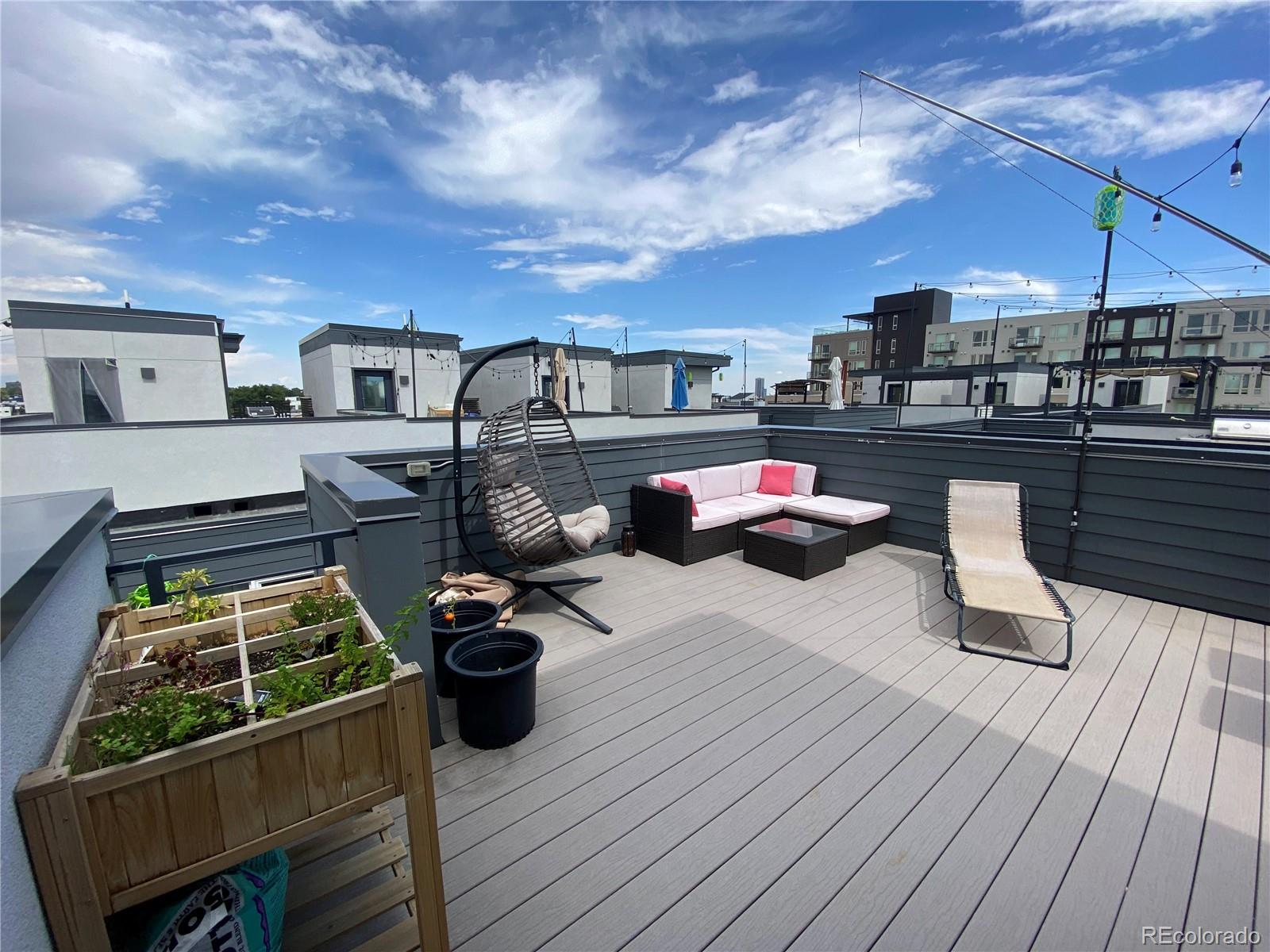 a view of outdoor space with lounge chair