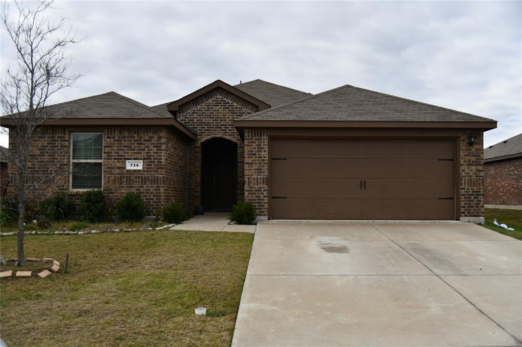 a front view of a house