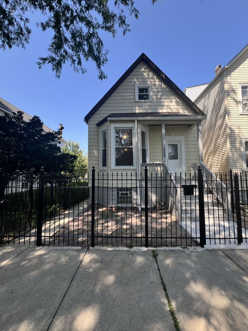 a front view of a house