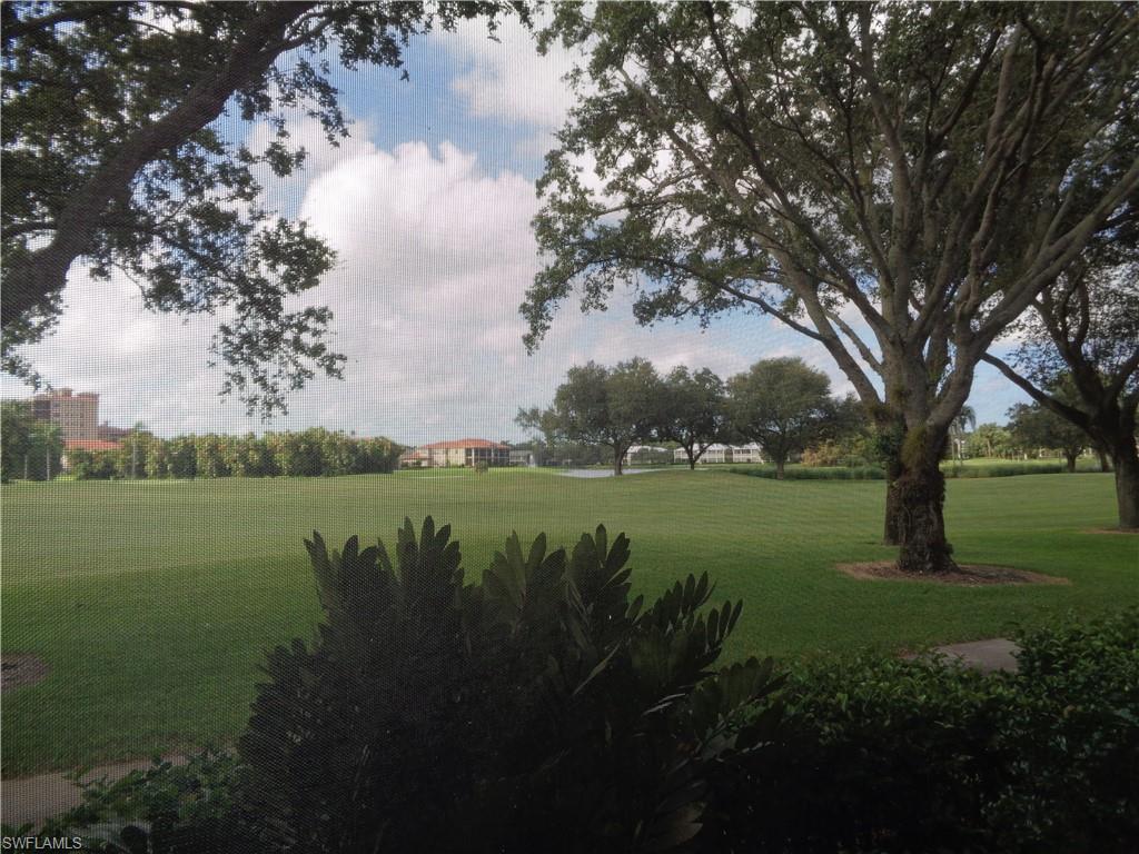 a view of lake with green space