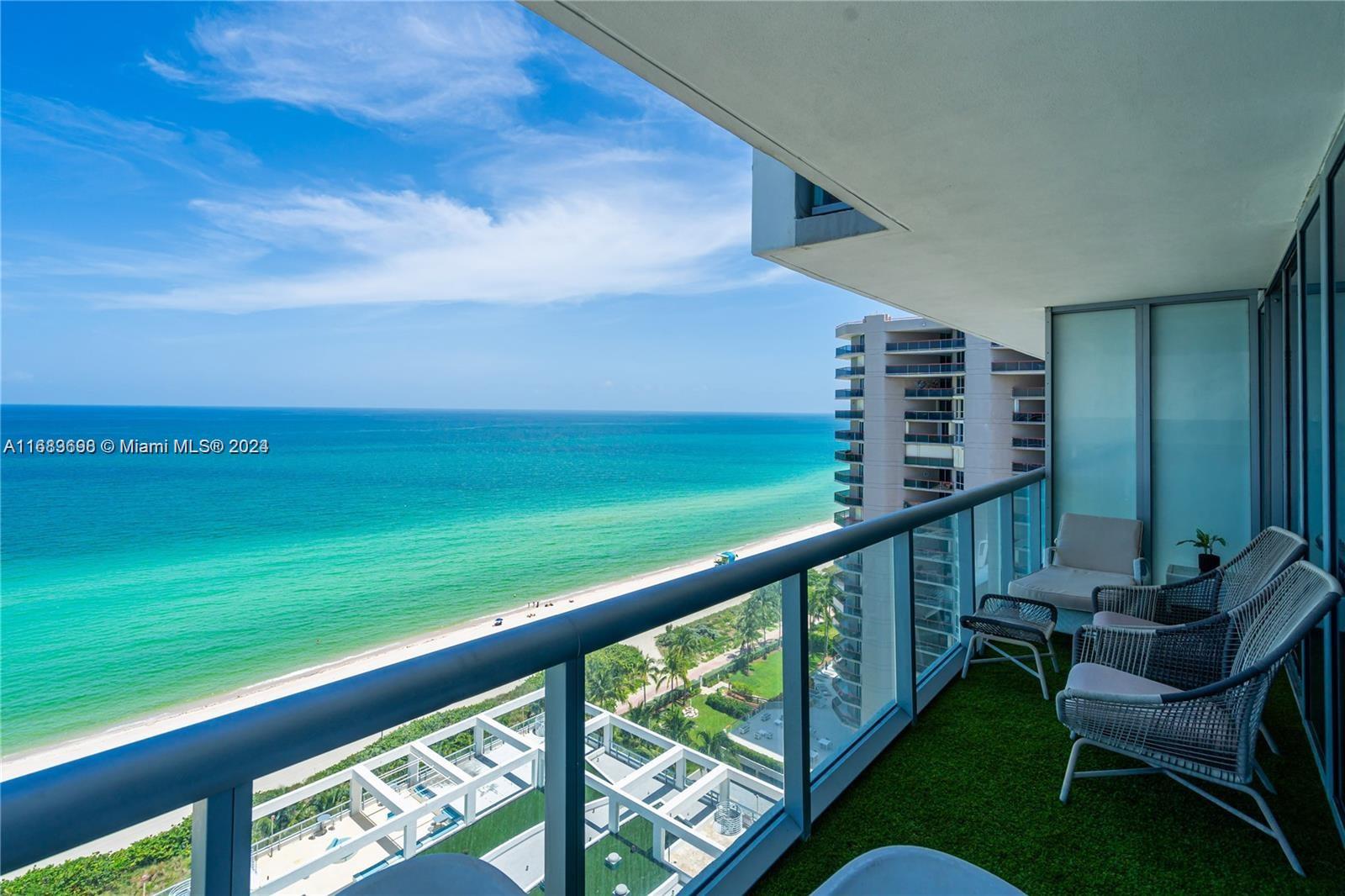 a balcony with an outdoor space