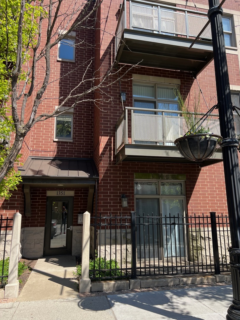 a front view of a building with entryway