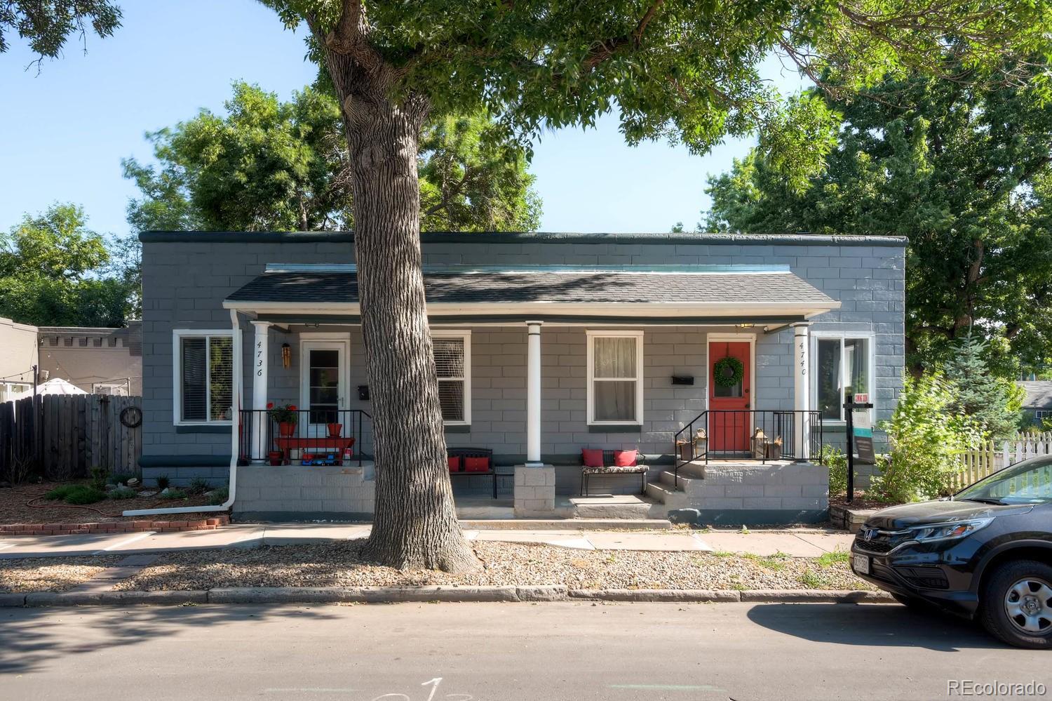 a front view of a house with a porch