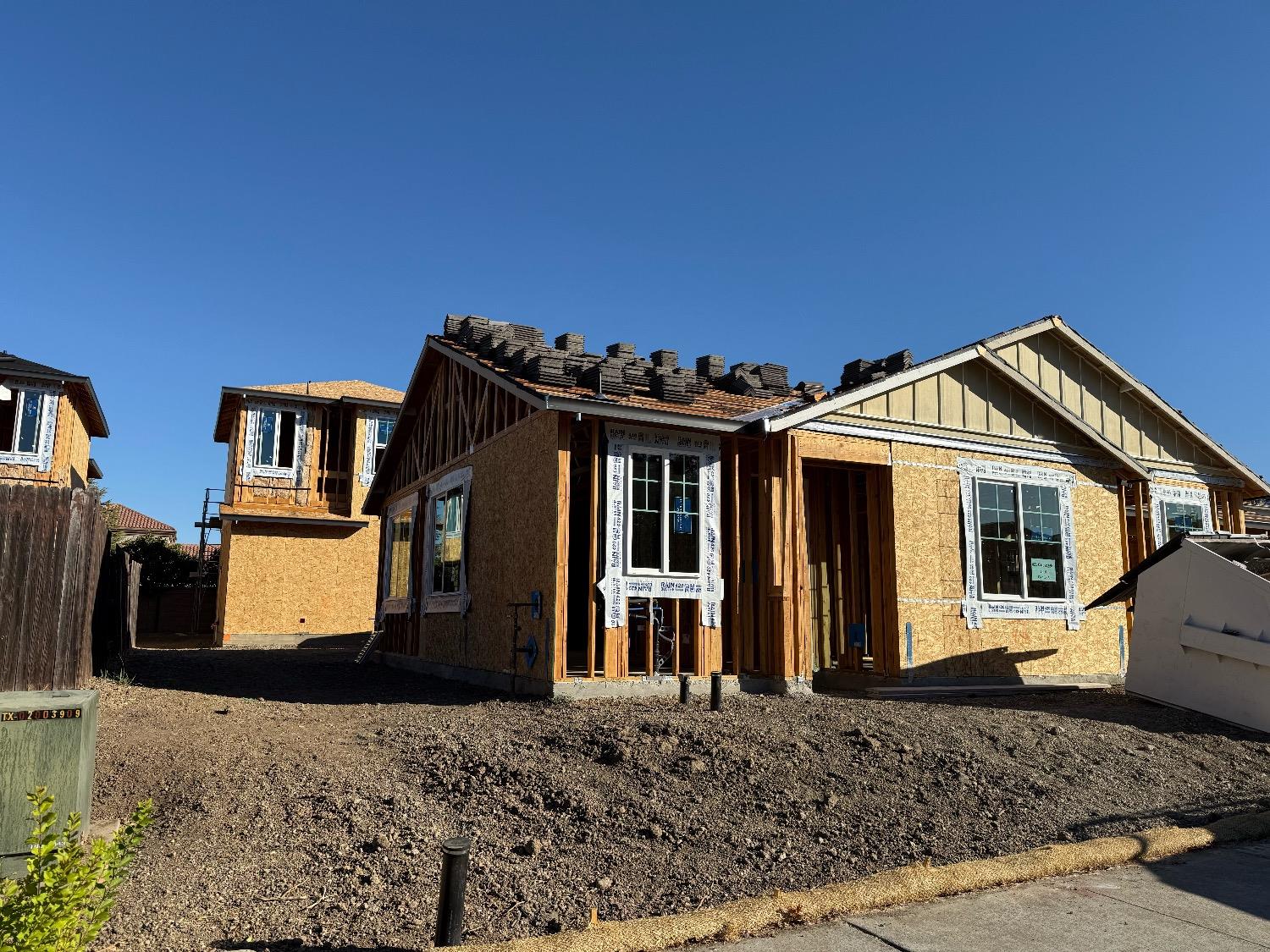 a front view of a house