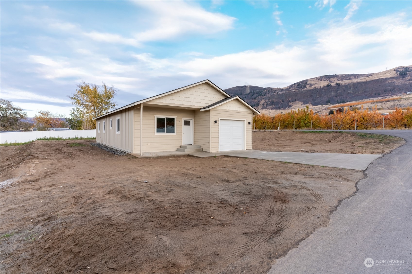 a view of outdoor space and mountain view