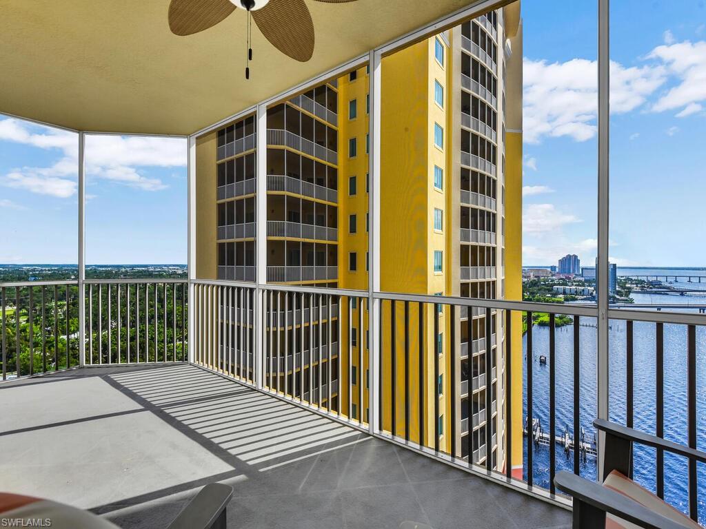 a view of a balcony