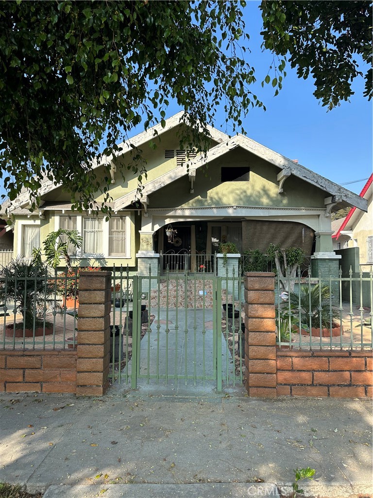 a view of a house with a porch