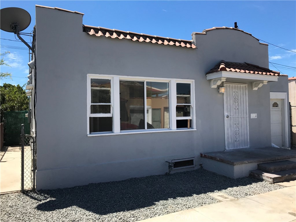 a front view of a house