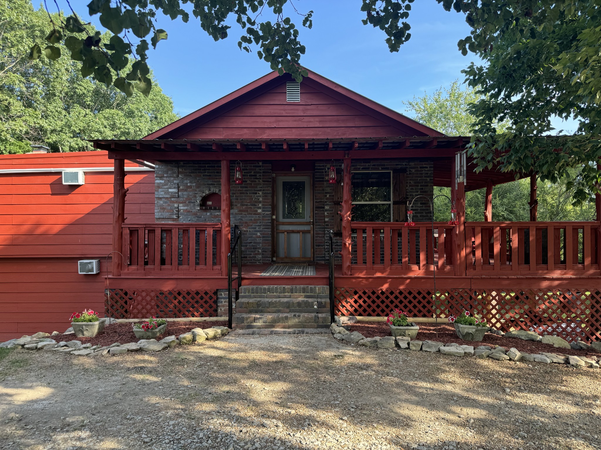 front view of a house with a small yard