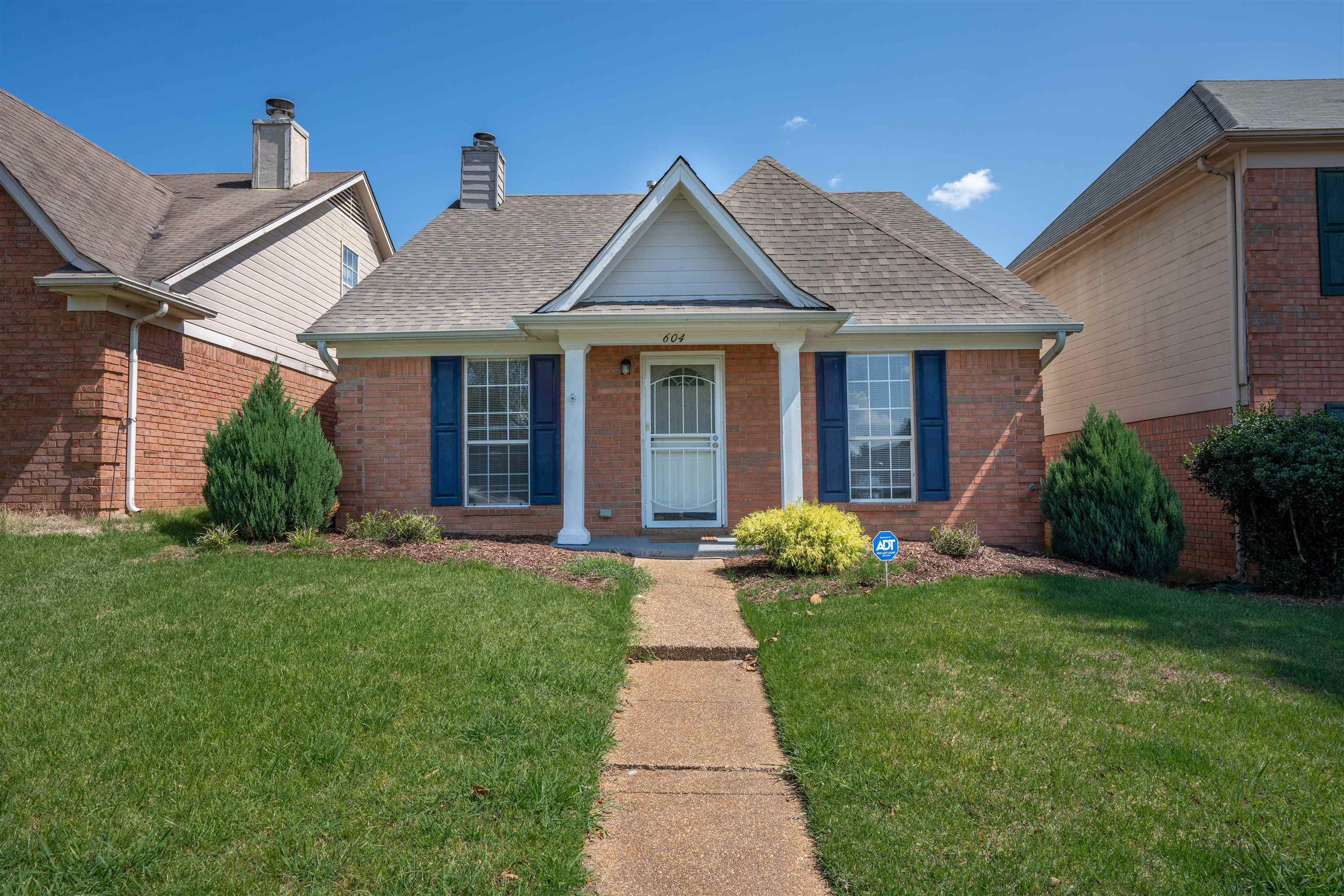 a view of a house with garden