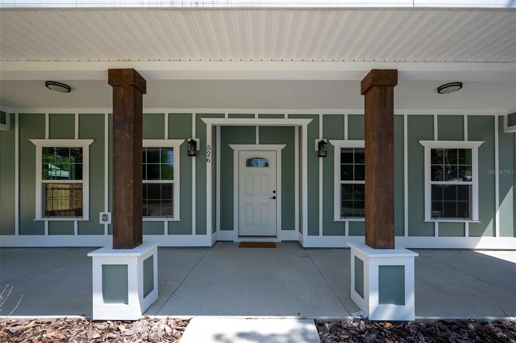 front view of a house with a window