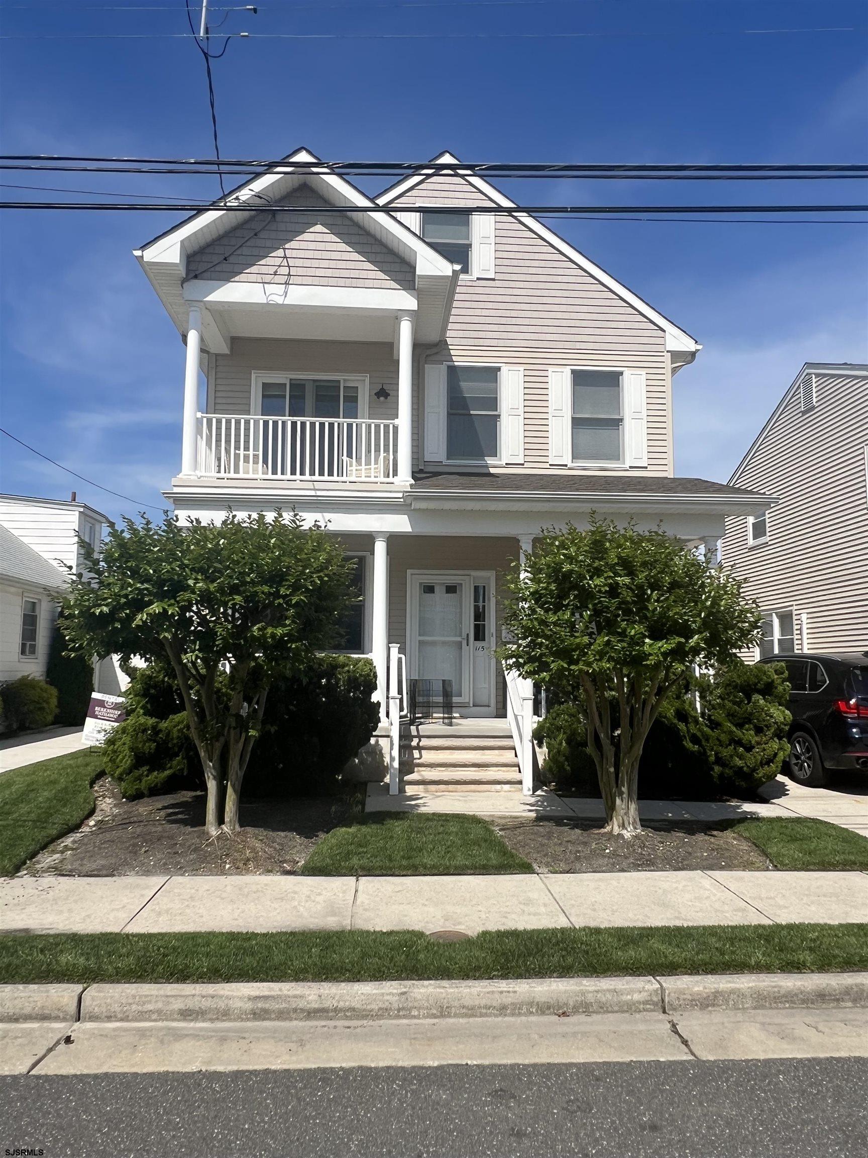 a front view of a house