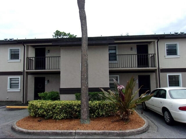 a view of a house with a patio